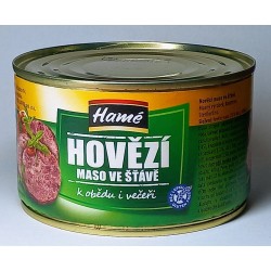 Hovězí ve vlastní šťávě k obědu i večeři Hamé 400 g