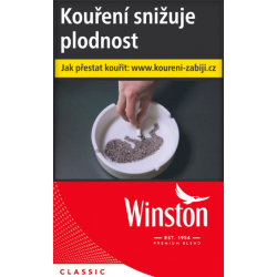 Kartonové balení cigarety s filtrem tvrdá krabička Winston Classic kolek Q 146 Kč 10x20 ks