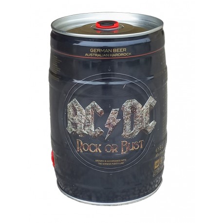 Pivo světlý ležák ACϟDC Rock or Bust 12° alk. 5,0% obj. plechový soudek 5,0 l