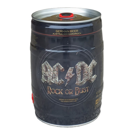 Pivo světlý ležák ACϟDC Rock or Bust 12° alk. 5,0% obj. plechový soudek 5,0 l