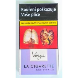 Cigarety La cigarette Vogue bleue slim tvrdá krabička G 134 Kč 1 ks