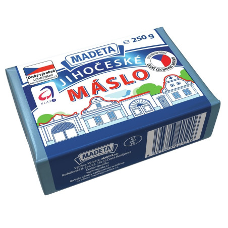 Jihočeské máslo 82% Madeta 250 g