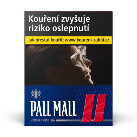 Kartonové balení cigarety s filtrem Pall Mall Pocket Red 40's kolek L 258 Kč 8x40 ks - 320 ks cigaret