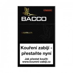 Kartonové balení tvrdá krabička cigaretové doutníčky bez filtru Bacco Classic 17S 10x17 ks - 170 ks doutníčků