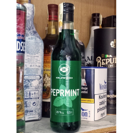 Peprmintový likér Peprmint Olando alk. 20% obj. 0,5 l