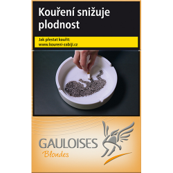 Kartonové balení tvrdá krabička cigarety s filtrem Gauloises blondes gold kolek Q 156 Kč 10x20 ks - 200 ks cigaret - 200 ks ciga