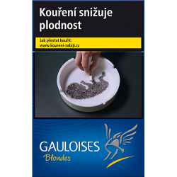 Kartonové balení tvrdá krabička cigarety s filtrem Gauloises Blondes Blue kolek Q 156 Kč 10x20 ks - 200 ks cigaret