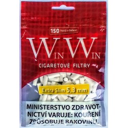 Cigaretové filtry Extra Slim 5,3 mm WinWin (34x150 ks) 5100 ks