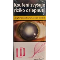 Kartonové balení tvrdá krabička cigarety s filtrem LD pink superline slims kolek L 137 Kč 10x20ks - 200 ks cigaret