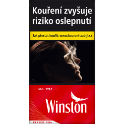 Kartonové balení cigarety s filtrem tvrdá krabička Winston Classic 100s kolek Q 146 Kč 10x20 ks - 200 ks cigaret