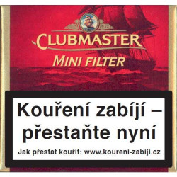 Doutníčky Clubmaster mini Red filter 20 ks