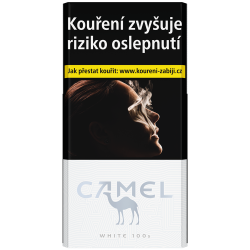 Kartonové balení tvrdá krabička cigarety s filtrem Camel White 100's kolek Q 142 Kč