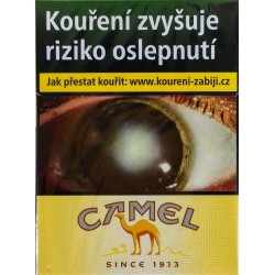 Kartonové balení tvrdá krabička cigarety s filtrem Camel shorts Yellow 70s kolek Q 147 Kč 10x20ks - 200 ks cigaret