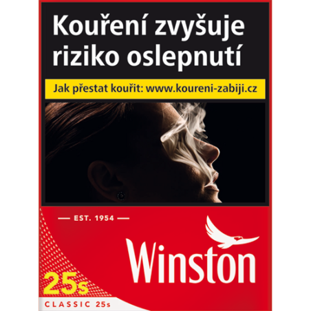 Kartonové balení cigarety s filtrem tvrdá krabička  Winston Classic 25s kolek Q 178 Kč 8x25 ks - 200 ks cigaret