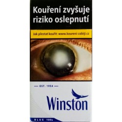 Kartonové balení tvrdá krabička cigarety s filtrem Winston Blue 100s kolek L 136 Kč 10x20 ks - 200 ks cigaret