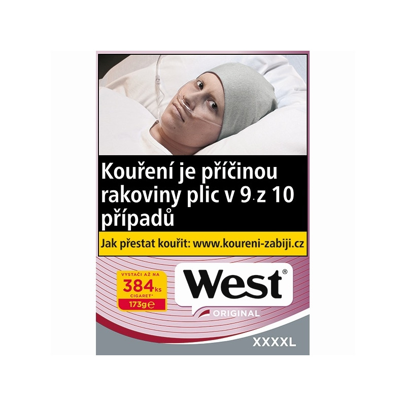 Nejlevnější Cigaretový tabák West original Red XXXXL 173 g