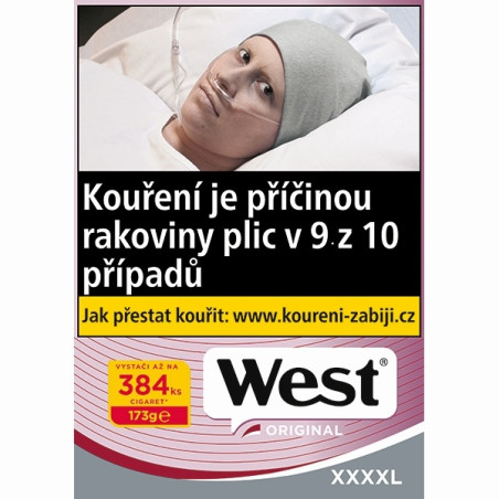 Nejlevnější Cigaretový tabák West original Red XXXXL 173 g