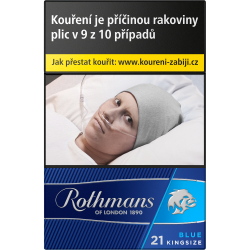 Kartonové balení tvrdá krabička cigarety s filtrem Rothmans of London Blue LEP 21s kolek Q 141 Kč 10x21ks