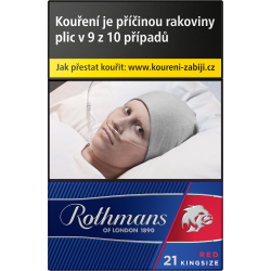 Kartonové balení tvrdá krabička cigarety s filtrem Rothmans of London Red LEP 21s kolek Q 141 Kč 10x21ks - 210 ks cigaret