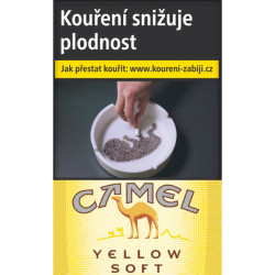 Kartonové balení měkká krabička cigarety s filtrem Camel Yellow soft kolek R 156 Kč 10x20 ks