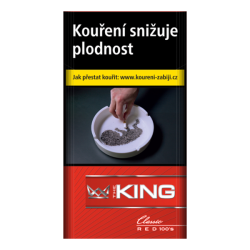 Kartonové balení tvrdá krabička cigarety s filtrem The King Original 100s kolek Q 134 Kč 10x20ks - 200 ks cigaret