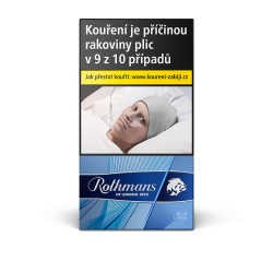 Kartonové balení tvrdá krabička cigarety s filtrem Rothmans of London Longs Blue kolek Q 147 Kč 10x20ks