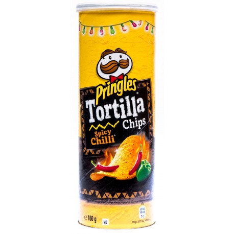 Pringles Tortilla Chips Spicy Chilli 160g