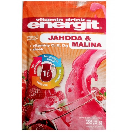 Energit vitamínový drink jahoda&malina