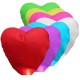 Lampiony štěstí 10ks mix barev tvar srdce