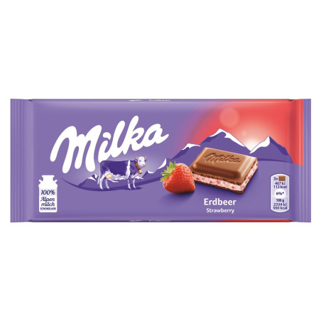 Čokoláda Jahoda - Milka 11x100g