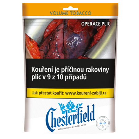 Cigaretový tabák Chesterfield Crowned since blue uzavíratelný sáček 71g