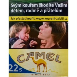 Kartonové balení tvrdá krabička cigarety s filtrem Camel Yellow 22s kolek Q 164 Kč 8x22ks - 176 ks cigaret