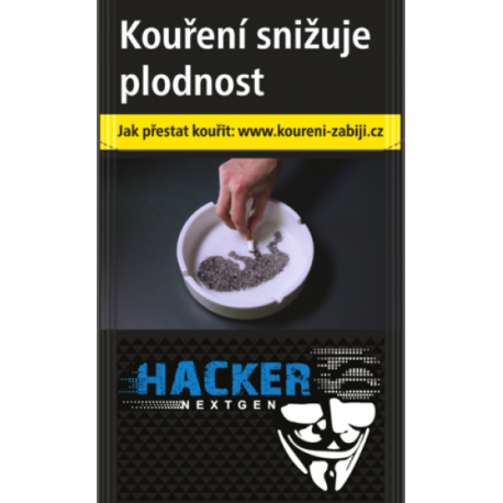 Kartonové balení cigarety s filtrem Hacker Nextgen Blue kolek Z 103 Kč 10x20ks