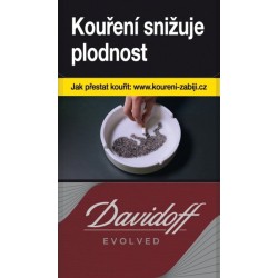 Kartonové balení tvrdá krabička cigarety s filtrem Davidoff Evolved Red kolek R 151 Kč 10x20 ks - 200 ks cigaret