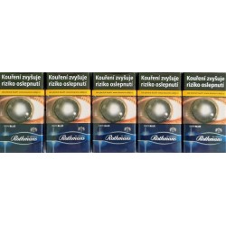 Kartonové balení tvrdá krabička cigarety s filtrem  Rothmans of London Demi Blue  kolek G 124 Kč 10x20 ks