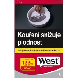 Cigaretový tabák West original Red uzavíratelný sáček L 60g