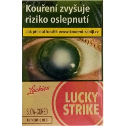 Lucky Strike red měkký obal kolek Q 154 Kč 10x20ks cigaret