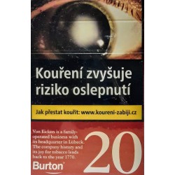 Kartonové balení tvrdá krabička cigarety s filtrem Burton Original kolek G 123 Kč 10x20ks - 200 ks cigaret