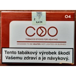 Kartonové balení zahřívané tabákové náplně COO Brown 04 6,6g tabáku (10x20ks)200ks / 10x(20x6,6g)1260g