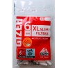 Cigaretové filtry extra dlouhé XL 6 mm slim filters extra long Gizeh 20x100 ks