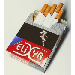 Kartonové balení tvrdá krabička cigarety s filtrem Elixyr Red 22s kolek L 139 Kč 8x22 ks