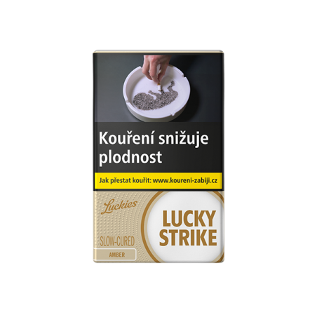 KKartonové balení měkká krabička cigarety s filtrem Lucky Strike Slow-Cured Amber Luckies soft kolek L 141 Kč  10x20 ks- 200 ks 