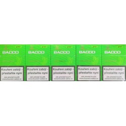 Kartonové balení tvrdá krabička cigaretové doutníčky s filtrem Bacco Green 10x17ks