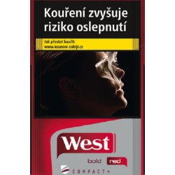 Kartonové balení tvrdá krabička cigarety s filtrem West Red Up kolek G 124 Kč 10x20ks - 200 ks cigaret