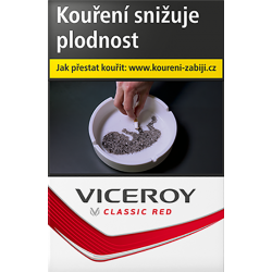 Kartonové balení tvrdá krabička cigarety s filtrem Viceroy Classic Red kolek Q 141 Kč 10x20ks